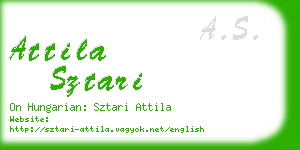 attila sztari business card